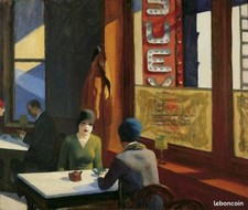 Tableau toile peinture Edward Hopper Chop Suey Toile montée sur châssis bois For