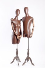 Mâle Féminine Mannequin Du Couturier Bois Pauvre Mains Réglable Similicuir