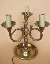 Rare lampe de table bouillotte