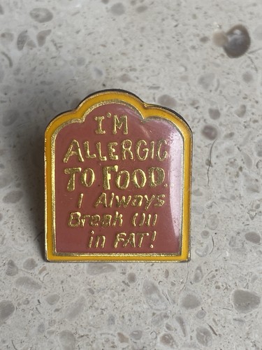Pin allergic to food - pin’s,