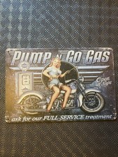plaque Pin Up Garage Moto