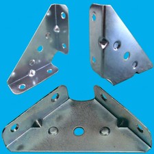 6x 65mm 6.3cm à Manivelle Coin Gousset Équerre Équerres Armoire Meuble