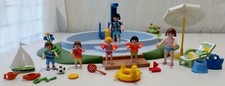 LOT PLAYMOBIL PISCINE- TRANSAT- BOUEES- JOUETS