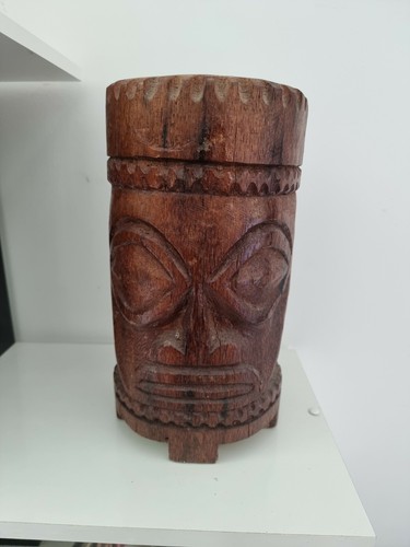 Sculpture wooden tiki tahiti - tiki,