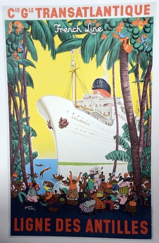 Affiche poster bateau - affiche, paquebot