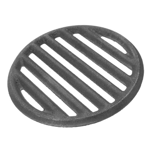 Grille feu ronde fonte - en,