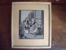 soie tissée scène galante Neyret Frères