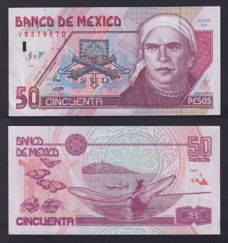 Billet mexique pesos 1998 - mexique, 50