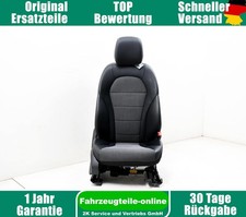 Siège Avant Droite Cuir Tissu A2059100347 Mercedes Classe C 205 Élec. Chauffage
