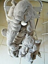 PLR/ LOT DE 2 PELUCHE ELEPHANT