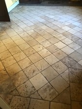 Dallage en pierre blanche époque XIXème siècle