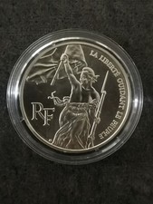 ESSAI 100 FRANCS BE ARGENT 1993 LOUVRE LA LIBERTE GUIDANT LE PEUPLE 1850 EX.