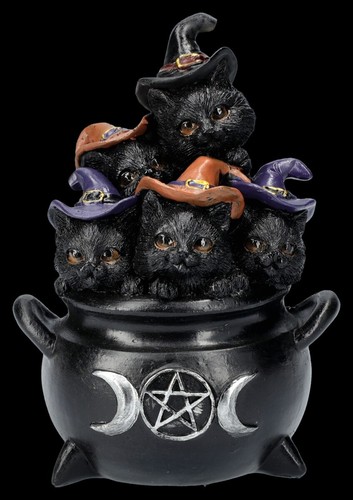 Figurine chat cinq chats - chat,