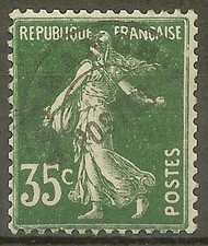 FRANCE STAMP TIMBRE PREOBLITERE YVERT 63 " SEMEUSE 35c VERT" NEUF xx LUXE D117