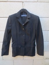 Veste Blazer BURBERRY femme noir modèle Colombus taille 36 EXCELLENT ETAT