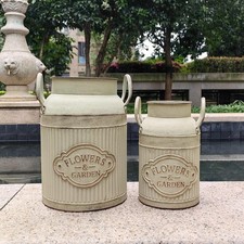 Lot de 2 pots de fleurs