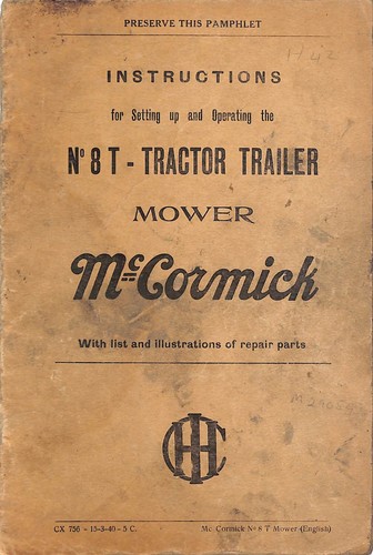 1940 mccormick 8t manuel - 1940,