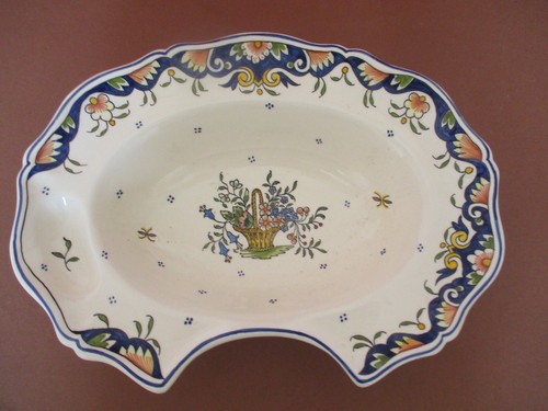 Ancien plat barbier en - plat, de