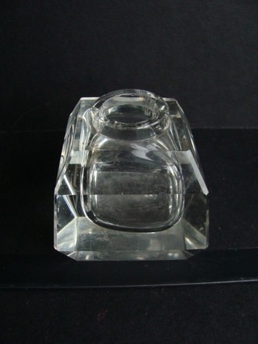 Encrier cristal ancien - en,
