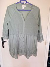 Chemisier femme vert amande -