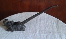 Chinese pipe de table opuim ancienne en sculpture d'éléphant en bronze fin XIX