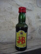 Mignonnette bouteille J&B Whisky plastique 5 cl   non ouvert pleine