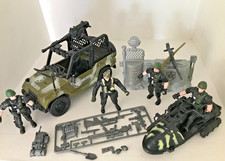Chap Mei LOT Soldier force et véhicule militaire  genre GI JOE Figure