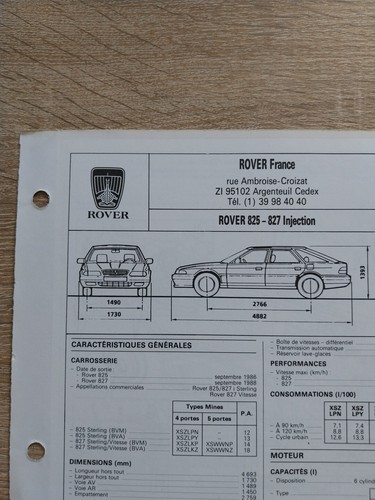 Rover 825 827 sterling - rover, i