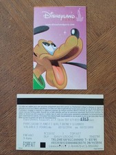 pass Disney Disneyland Pluto 2014 verso 2 Parcs Magn Hôtel Davy Crockett TTB 