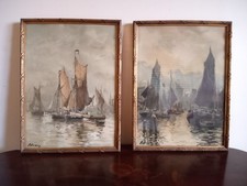 Deux lithographies marines