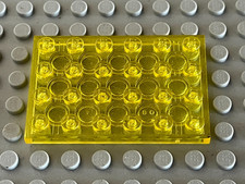 RARE Plaque plate LEGO TrYellow plate 4x6 ref 3032 / Set 6987 918