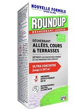Désherbant cours allées terrasse concentré à diluer 800ml 347m2 ROUND UP