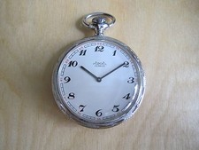 MP13 Montre de poche métal blanc