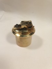 Ancien briquet de table  RONSON métal Doré Pour Pièces Rechargeable Réglable 