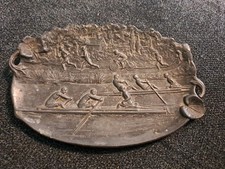 Cendrier Vide Poche Ancien Régule Art Déco Nouveau Thème Sportif 