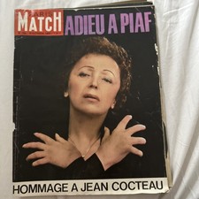 Paris Match n° 758 (19 octobre 1963) - Adieu à Piaf / Hommage à Jean Cocteau