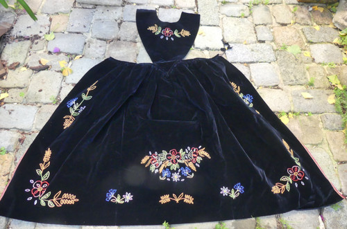Costume breton tablier brodé - tablier,