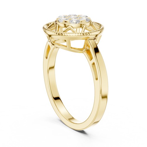 Bague solitaire diamant - bague, ct