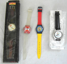 Lot de 4 montres thème Spirou - Collector - Bande dessinée - BD - montre
