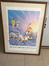 Affiche offset Perce Neige 2000 Astérix Obélix Gabin Ventura Uderzo
