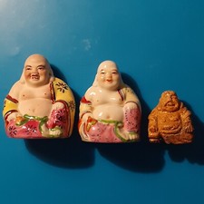 BOUDDHAS RIEURS 2 statuettes