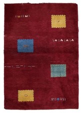 Tapis Gabbeh Persan Vintage Fait Main – Années 1970 – 143 x 202 cm – Rug