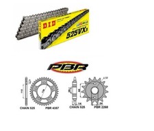 HONDA 750 VT-S Shadow Black Spirit 2010 Set Transmission PBR Chaîne DID 525VX3