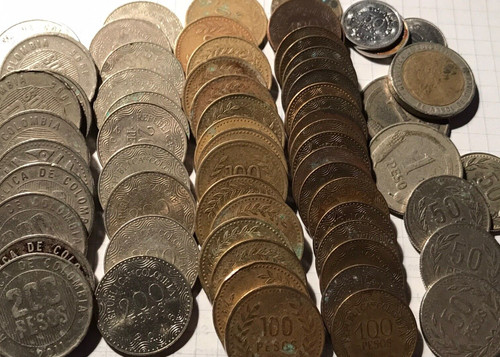 Lot pièces monnaie peso - de,