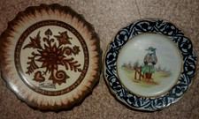 ASSIETTES  FOUILLEN  1960 et  HB QUIMPER 1930  faiences bretonnes bretagne