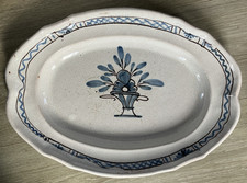 Ancien plat ovale faience