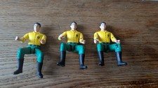 Lot x3 conducteurs figurines bruder tracteur John Deere