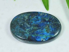 Cabochon ovale shattuckite naturel 24X35X5MM pierre précieuse en vrac pour bi...