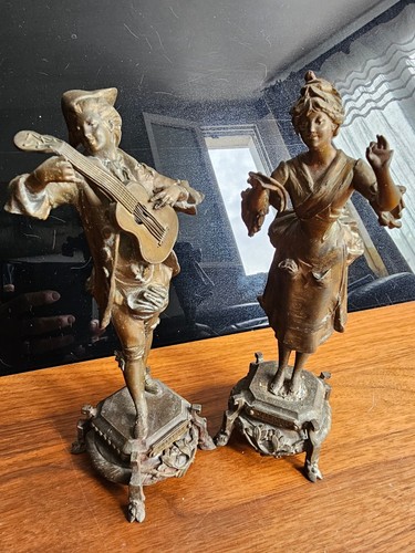 Paire statuettes régule - paire, de