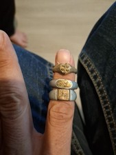 Lot 3 Bagues De Poilus Artisanat Ww1